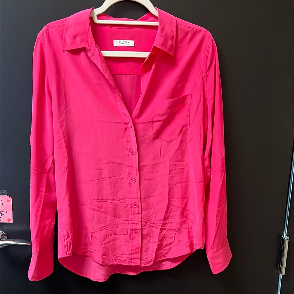 Equipment Hot Pink Button-Down Shirt